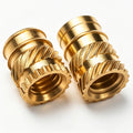 Brass Thread Inserts M2 M3 M4 M5 M6 M8 Lock Plastic Heat Copper Heat Set Betel Hex Round Thread Knurled Brass Insert Nut