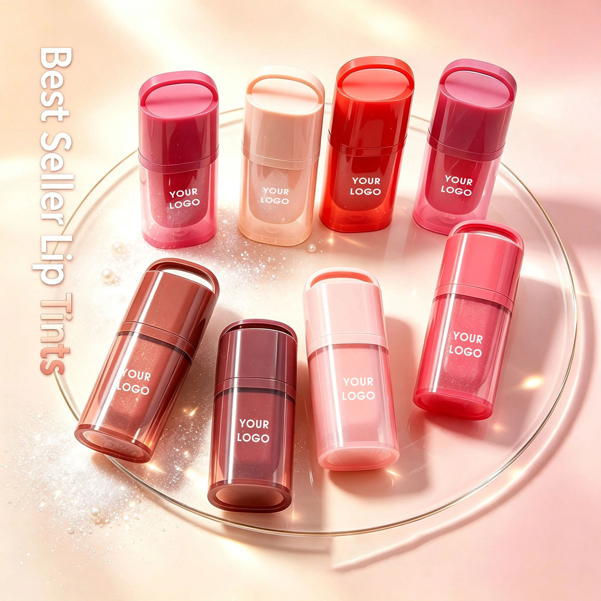Customized Juice Pop Box Lip Tint K-Beauty Lip Stain Pillowy Water-to-oil Nourish Lip-hugging Doe Foot Applicator Lip Essence MegaBDM