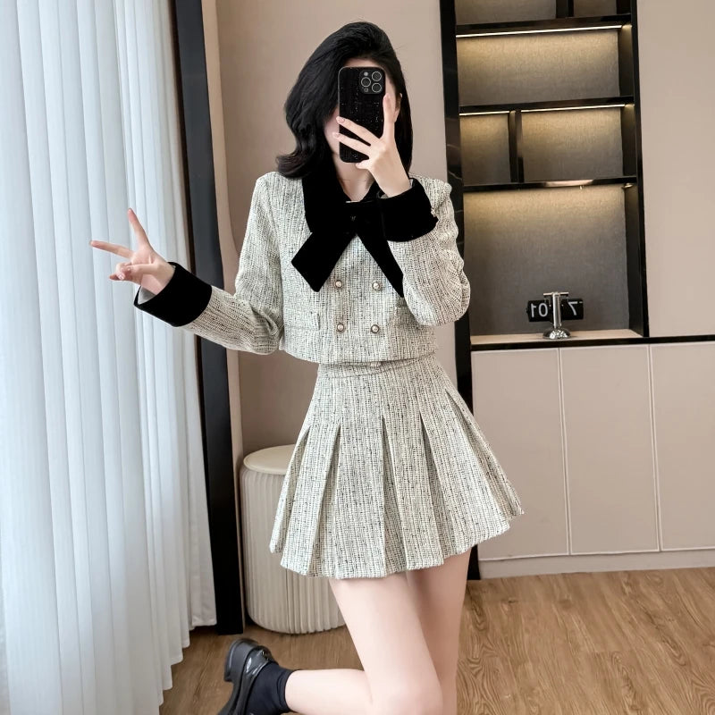 2025 Spring Elegant 2 Piece Set for Women Crop Top And Set Ropa Wholesale