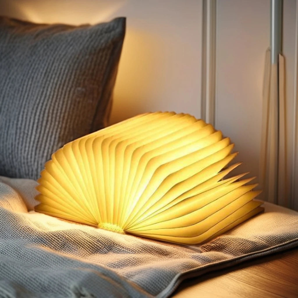 Wholesale 2026 New Gadgets Decorative Paper USB Foldable Book Lights Mini LED Spotlight Lamp for Technology Innovation Products