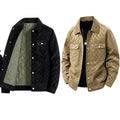 Oem Customized logo Design Winter Men's High-quality Suede Checkered Pattern Jacket Skin-friendly Men's Outerwear Men's Jacket MegaBDM