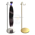 Stainless Steel Eco-Friendly for Luxury Commercial Custom Logo Holder Wig Display Hair Extensions Store Display Stand Salon