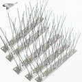 25cm Anti Bird Spikes Stainless Steel Bird Deterrent Spikes 24 Strips for Pigeons Small Birds
