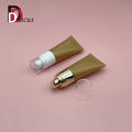 Gold Pearl Empty Eco Friendly Biodegradable Plastic PE Hand Cream Body Lotion Soft Cosmetic Packaging Squeeze 30ml Tube