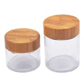 Factory Direct Xinte Custom Food Grade Glass Jar with Natural Bamboo/Wooden Lid Screen Printed Logo for Sugar Home Kitchen Use