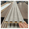 Waterproof Wooden Plastic Modern 3D Decoration Composite Fluted Wall Panel for Indoors