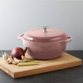 Bright Houseware Cooking Pot Casserole Enamel Dutch Oven 6QT Kitchen Cast Iron Pink Custom Wholesale 28cm Europe Metal Lid Round