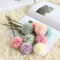 Realistic Silk Dandelion Acanthosphere Artificial Flower Soft Modern Style Handmade Factory Wholesale Price for Graduation MegaBDM