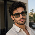 2025 High Quality Retro Women Acetate Sunglasses Hot Sale Square Frames CR39 Sunglasses Wholesale Vintage Trendy Eyewear