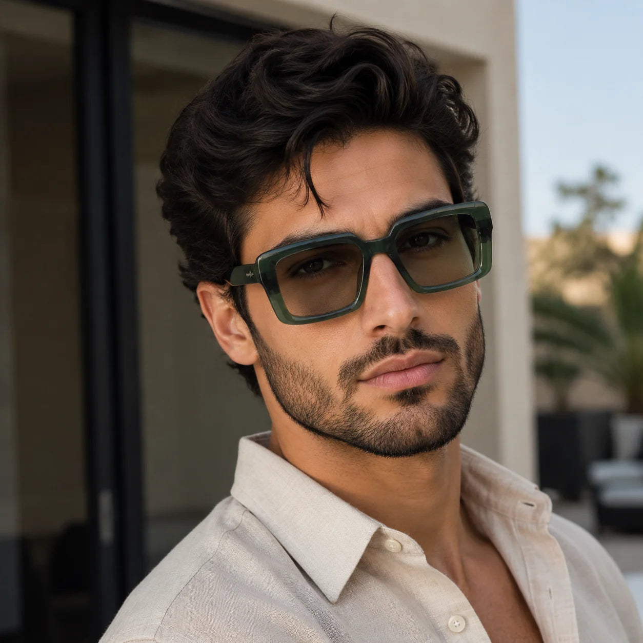 2025 High Quality Retro Women Acetate Sunglasses Hot Sale Square Frames CR39 Sunglasses Wholesale Vintage Trendy Eyewear