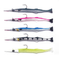 175mm PVC Topwater Fishing Lure for Perch Snapper & Bass-Ocean Boat Fishing Soft Jig with Lead Head