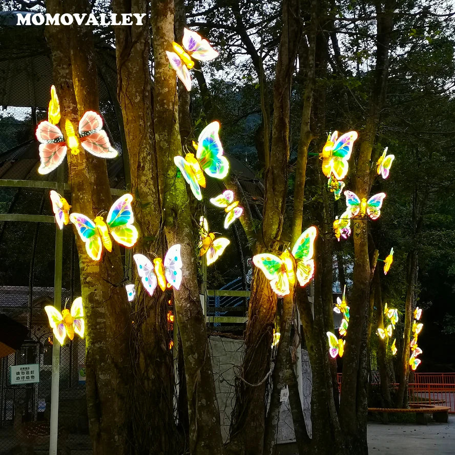 Waterproof IP65 Outdoor Decoration LED Giant Lighted Butterfly for Christmas Holiday Summer Festival Wedding Events