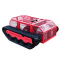 Professional underwater robot with a high-quality handles the challenging task of washing melted tanks