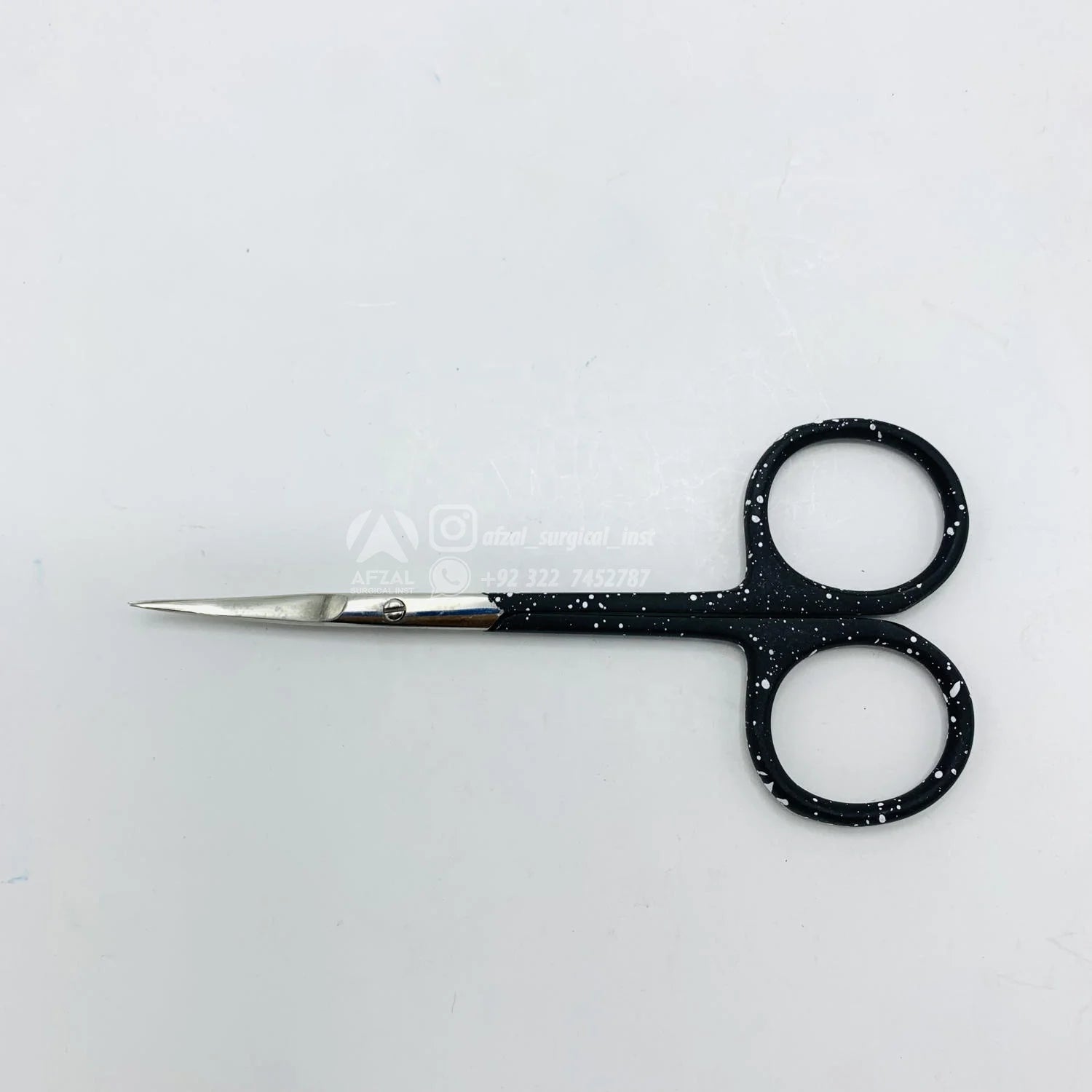 Blue Beauty Tools Pedicure Eyebrow Scissors Stainless Steel Straight Blade with Sharp Tip for Manicure Available Custom Colors