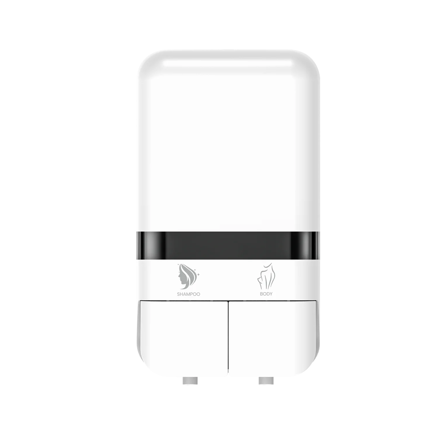 350ml*2 Wall-Mounted Manual Foam Soap Dispenser Dual Pump Head Refillable Bottle Easy Installation Custom LOGO Toilet Household