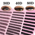 Highly Cost-effective 30D-100D 10 Rows Large-capacity Fluffy European-style False Lashes 8-16mm Mix Segmented Eyelash Extension MegaBDM
