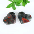 Wholesale Bulk Healing African Bloodstone Heart Shape Hand Polished Natural Crystal Palm Stone for Decoration