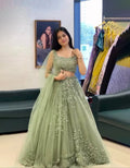 New Designer Traditional Indian Pakistani Net Lehenga Choli 4.5 Meter Flare Stitched Winter Summer Reversible Exclusive Diwali MegaBDM