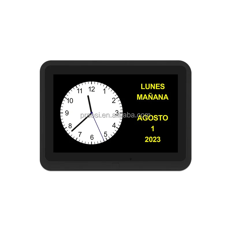 Hot Selling Pictures Videos Playback Elderly Seniors Alzheimer's Dementia Reminder Clock 7" 8" 10" 12" 15" for Memory Loss
