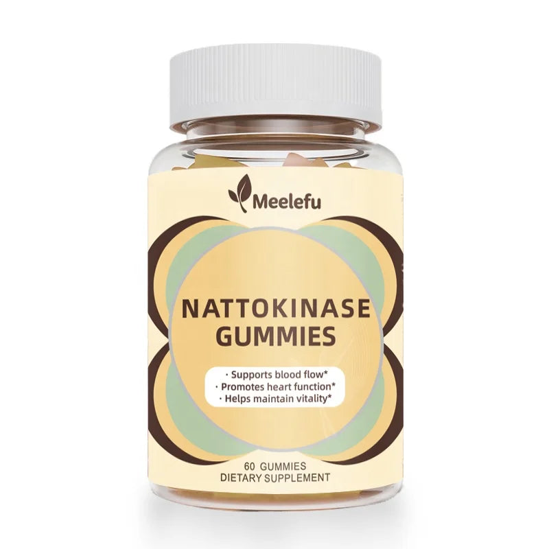 OEM/ODM Nattokinase Gummies Nattokinase Supplement From Natto 50X Strength with Monk Fruit & Vegan | Passion Fruit 60 Gummies