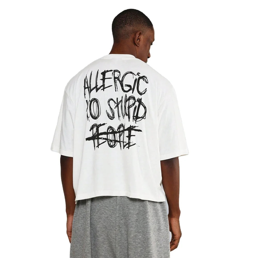 OEM Men's Heavyweight Boxy Fit Drop Shoulder Long T-shirt Custom Printed 100% Cotton Jersey Oversized Loose Fit