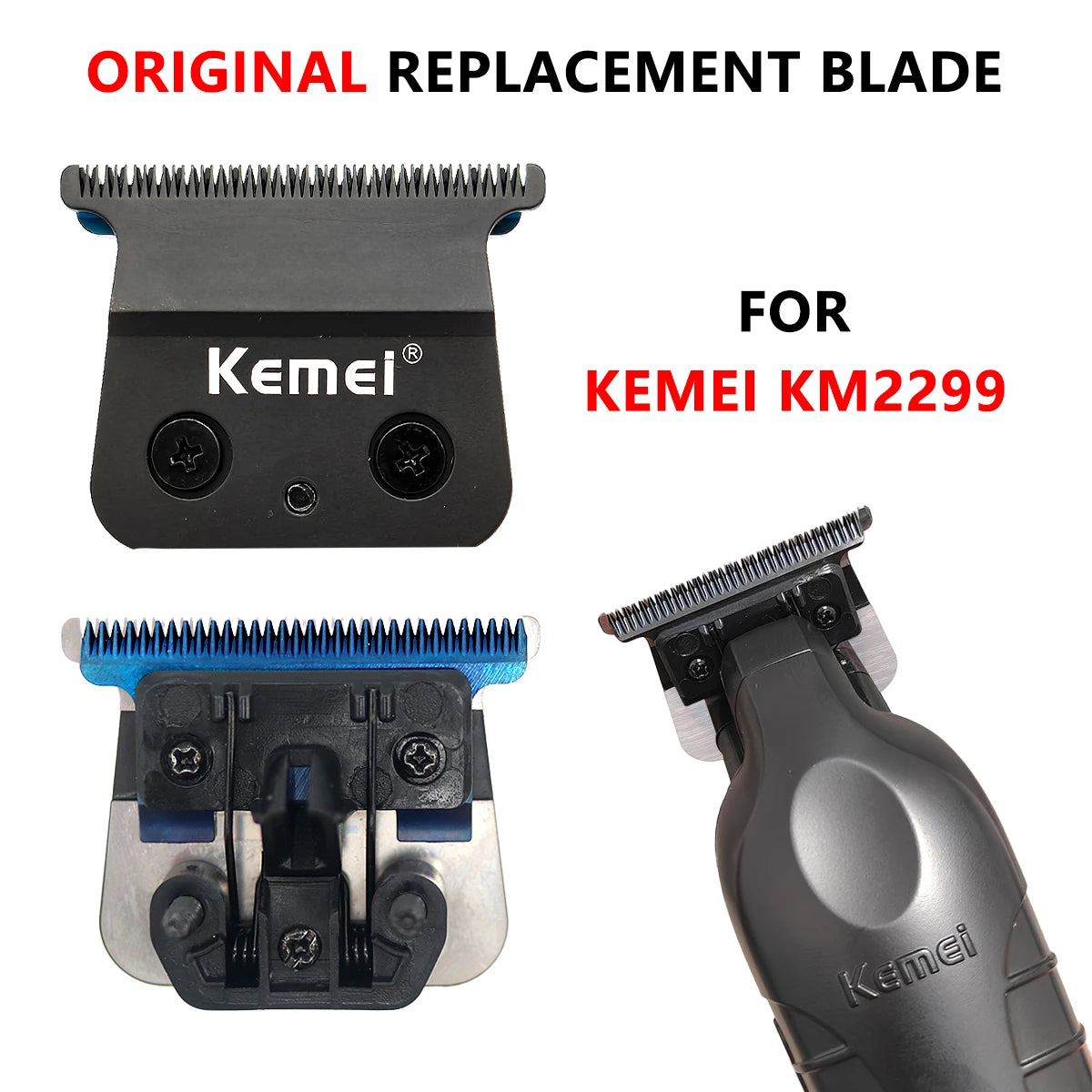 KEMEI KM2299 Trimmer for Men Replacement Original Replacement Blade Professional Hair Clipper for Barbershop Accessories