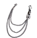Men Trousers Butterfly Shape Metal Chain Hip-hop Punk Style Pants Waist Belt Key Chain Trendy Accessories