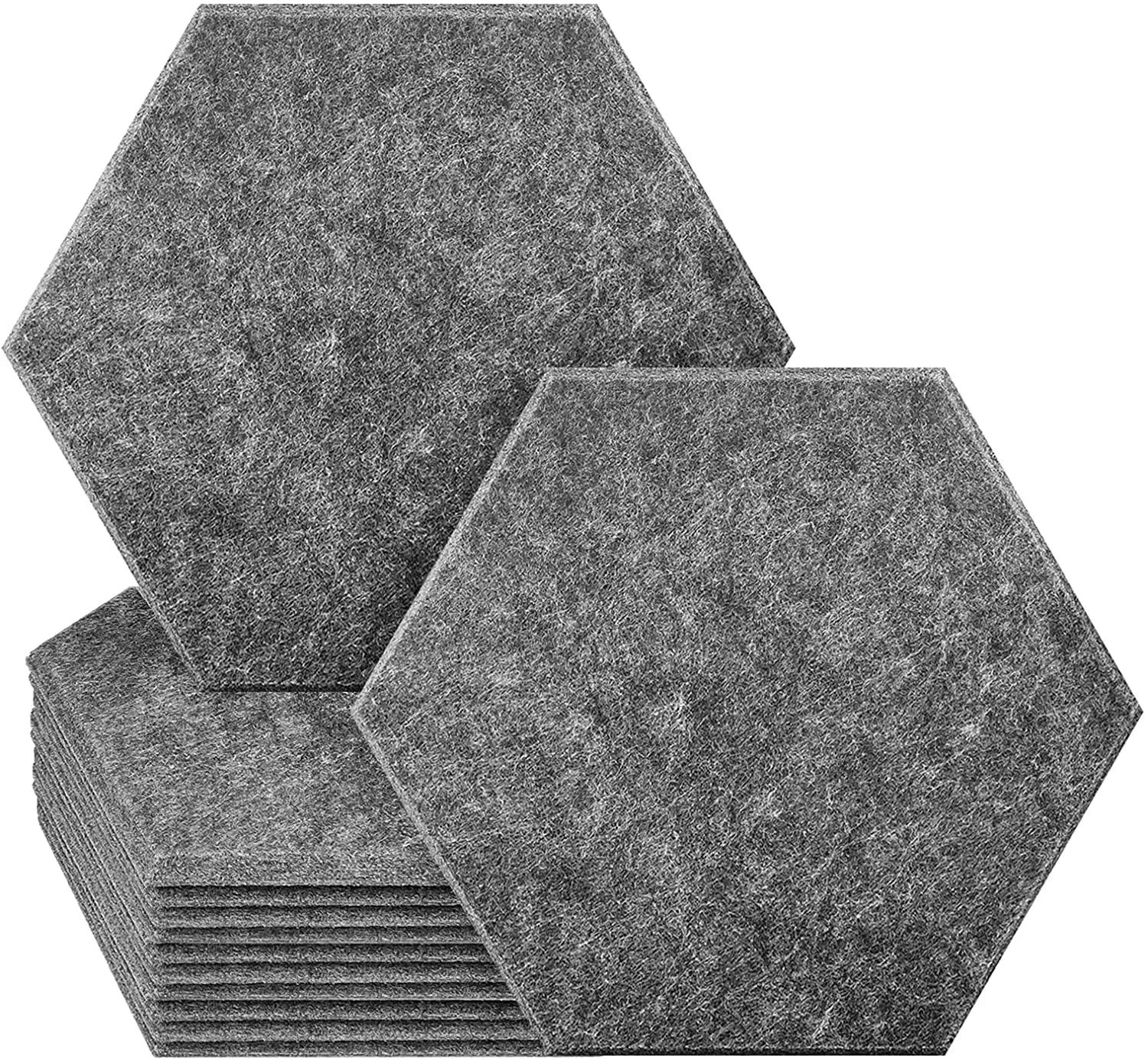 Easy Installation Hexagon Recycled PET Felt Acoustic Wall Panels Soundproof Hexagon Polyester Fiber Acoustic Wall Panels