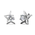 Exceptionally Brilliant Quality Gemstone Moissanite Diamond 925 Sterling Silver Star Stud Earrings Destiny Jewellery