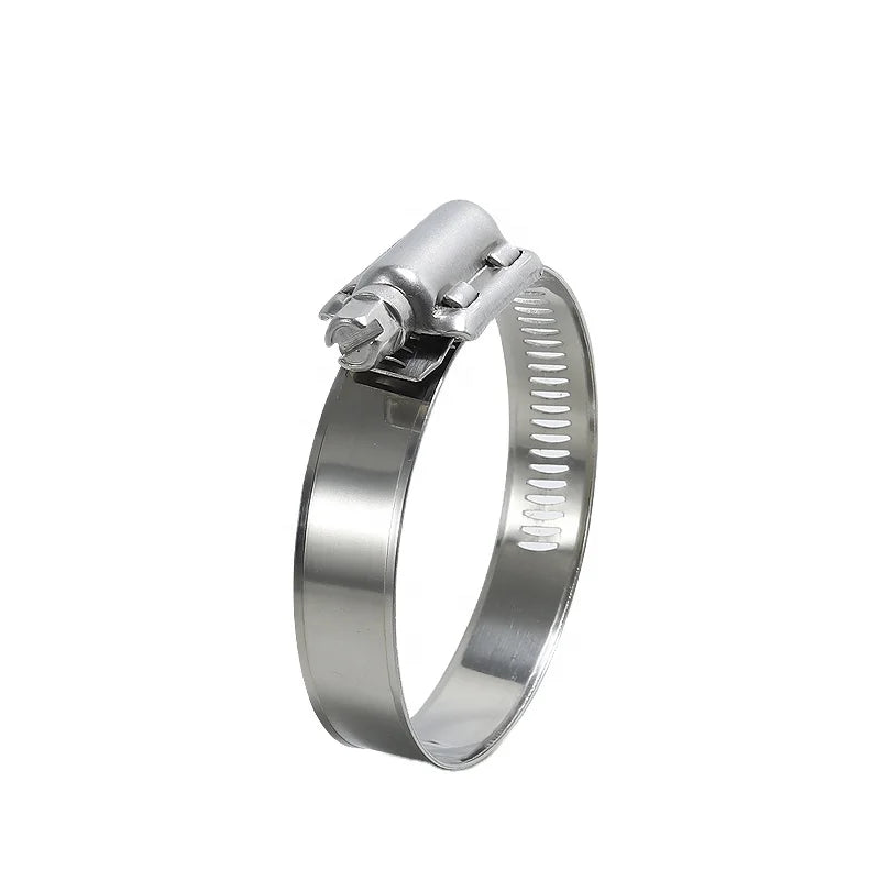 High Quality Stainless Steel SS304 Adjustable American Type Heavy Duty Worm Drive Clamps for Hose Pipe Inch