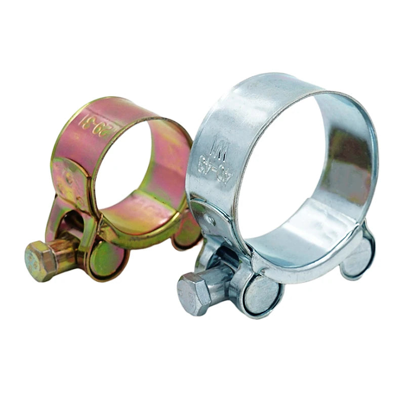 All types of Bandwidth Galvanized Iron Heavy Duty Hose Clamp With Single Bolt