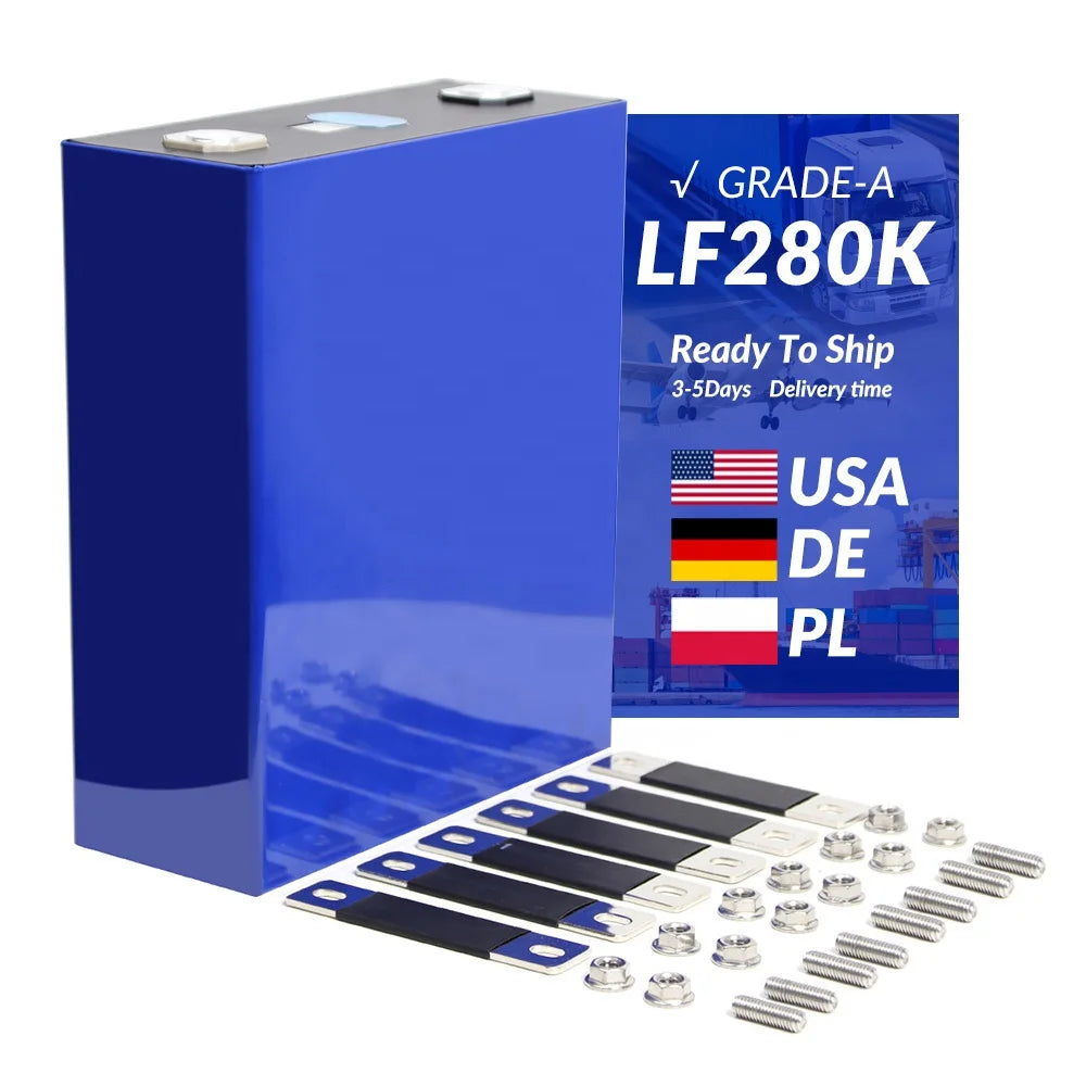 Us Stock Imren 280Ah Lifepo4 Battery Eve280K 6000 Life Deep Cycle 3.2V a Grade 280 Ah Cells for Off-Grid Solar Energy System MegaBDM