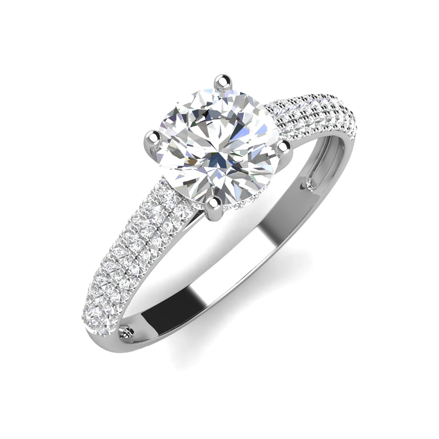 Bijoux De Luxe 2ct Ague De Fiancailles En Argent Sterling 925 Avec Diamants Moissanite Engagement Ring Destiny Jewellery