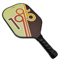 Patterned PU Fiberglass Pickleball Paddle Set Pack of 2 Rackets With 4 Pickleballs and Portable Bag