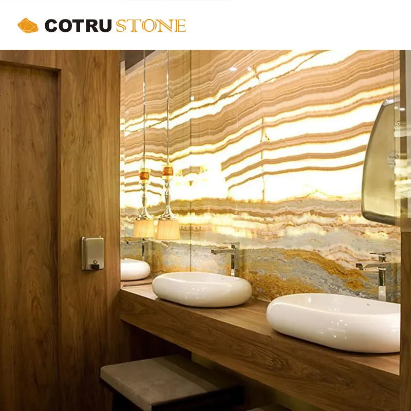 Factory Price Large Natural Polished Translucent Backlit Cristallo Tiffany Quartzite Stone Slabs for Wall Panel and Floor Tiles
