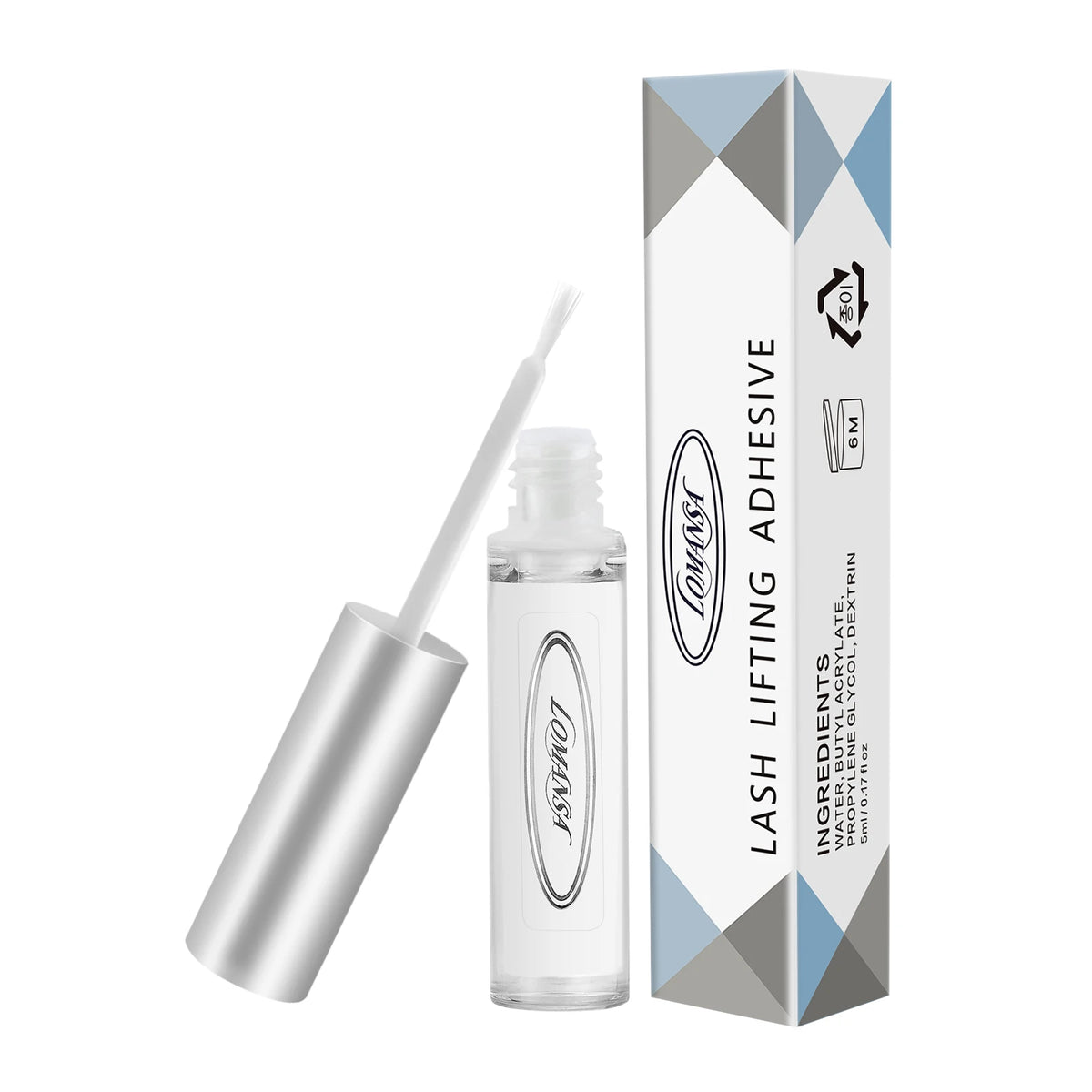 Wholesale Lash Lift Glue Lomansa 2 in 1 Vegan Lash Lift Glue Transparent Lifting Eyelash Glue Gentle and Non-irritating Formula MegaBDM
