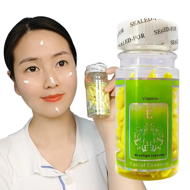 Private Label Vitamin C Collagen Capsule Serum with Hyaluronic Acid Anti-Aging & Whitening Treatment for Professional Skin Care