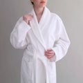 JR621 Super Soft OEM 400GSM Egyptian Cotton Shawl Collar Velour Bathrobe MegaBDM