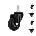 2inch (50mm) PU Swivel Casters Without Brake Silent & Durable for Dining and Home Office Environments MegaBDM
