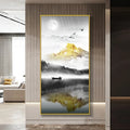 Mountain Water Landscape Diamond Crystal Porcelain Painting Wall Art Decoration Art Painting