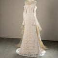 Jancember SFY200 Beautiful Girls Lace Pattern Mermaid Wedding Dresses With Train