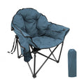 Luxury Oversized Lazy Round Sofa Padded Saucer Portable Folding Camping Moon Folding Chair for Outdoor MegaBDM