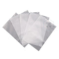 Astrid Custom Logo Eco-Friendly Durable 35 X 45 cm CPE Frosted Zipper Hair Wig Bag with Display Hooks for Shop Use