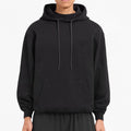 Customizable French Terry Fabric Oversized Hoodie Drop Shoulder Cropped Boxy Fit Fleece Heavyweight Hoodie