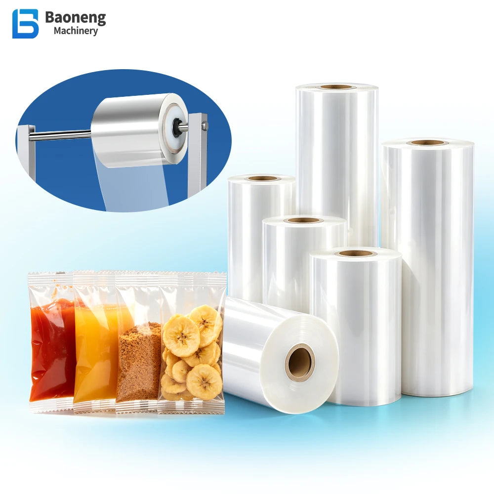 Transparent PE Packaging Film Roll for Snack Powder and Small Pouch Packaging MegaBDM