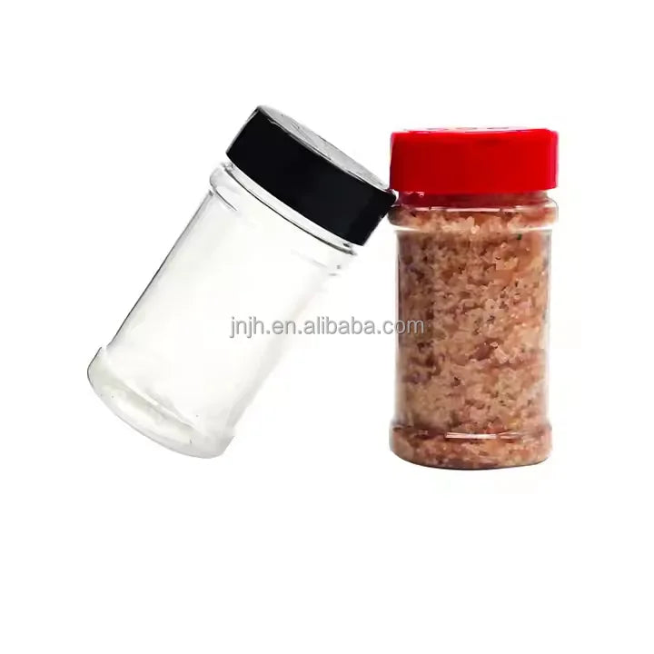 6oz 7oz 8oz Plastic Herb and Spice Shaker Jar with Shaker Cap Seasoning Bottle for Organizing and Storing Spices and Herbs