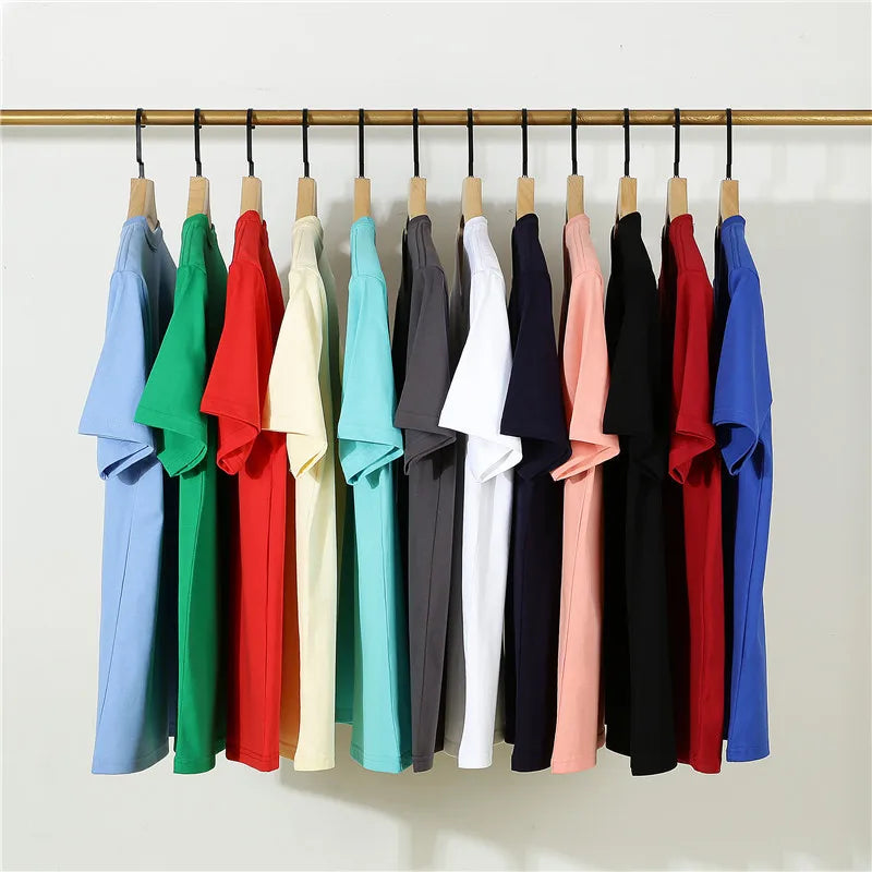 Bangladesh China Factory Price 16 Count Heavyweight Pure Cotton T Shirt Crew Neck Short Sleeve Solid Color Blank T Shirt
