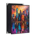 Abstract Urban Radiance Acrylic Canvas Wall Art Prints Vibrant Skyscrapers Cityscape Canvas Oil Painting Wall Hanging Home Decor MegaBDM