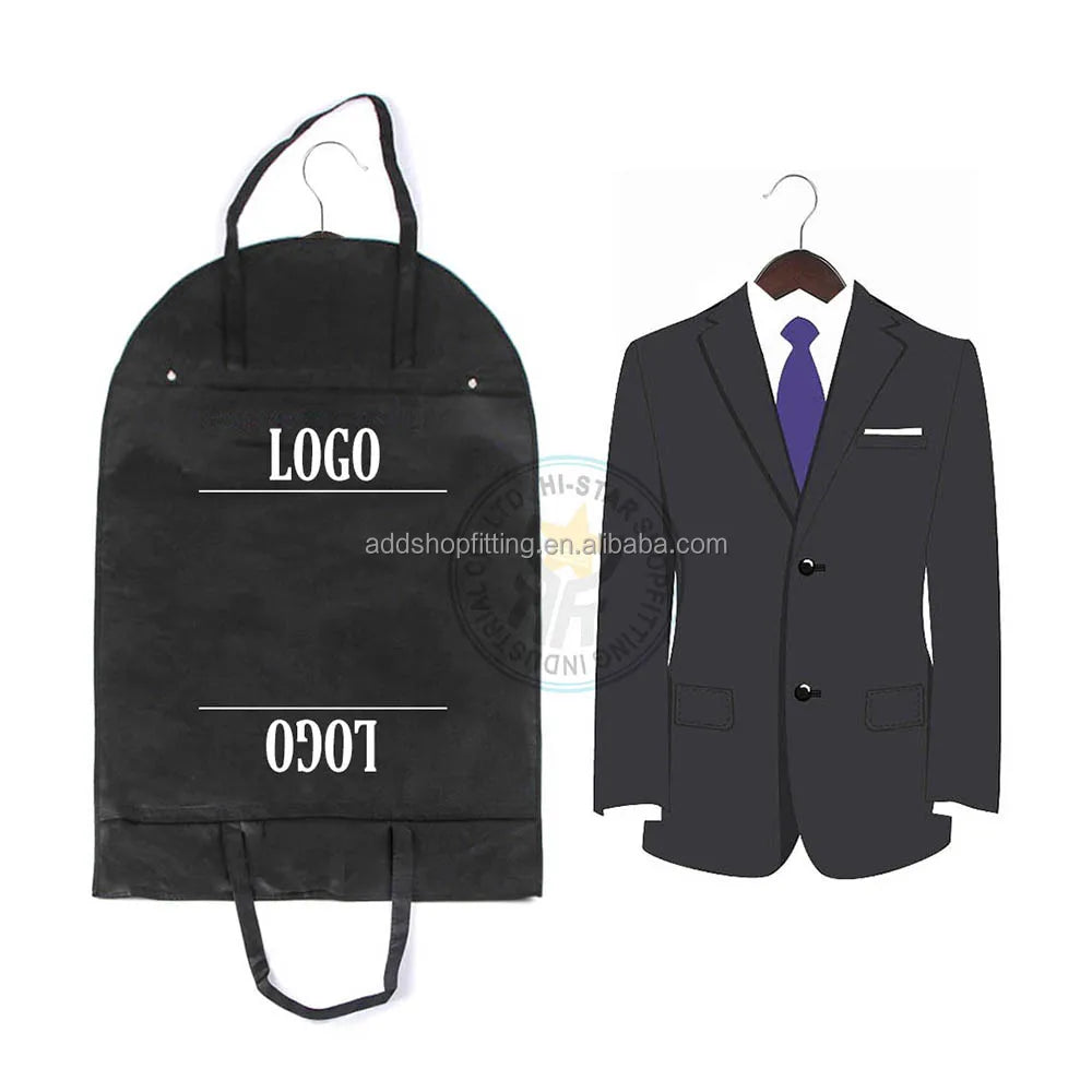 Non-woven High Quality Durable Foldable Reusable Custom Logo Moisture Proof Large Capacity Eco-friendly Garment Suit Bag Zipper MegaBDM