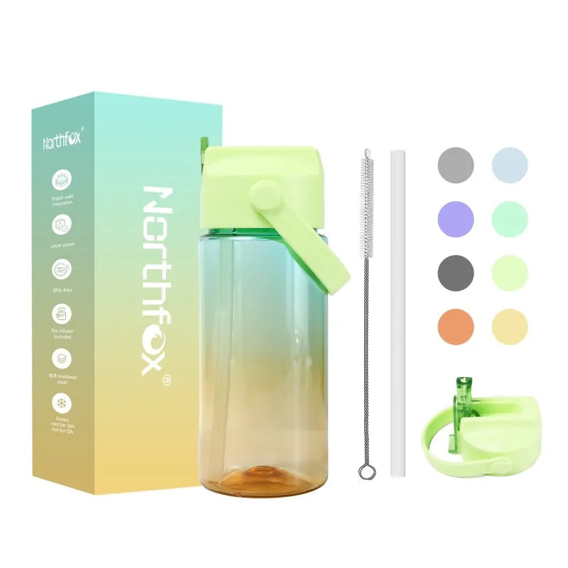 Customizable High Quality Color Plastic Water Bottle Straw Direct Drinking for Student Travel Outdoor Sports Portable
